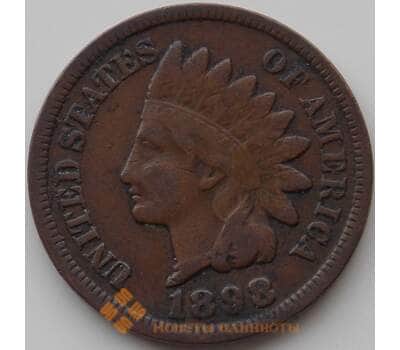 Монета США 1 цент 1898 КМ90а VF арт. 11772