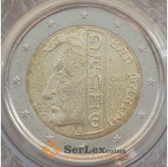Сан-Марино 2 евро 2015 Данте Алигьери BU Буклет (НВВ) арт. 13384