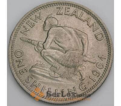 Новая Зеландия 1 шиллинг 1964 КМ27.2 aUNC арт. 46590