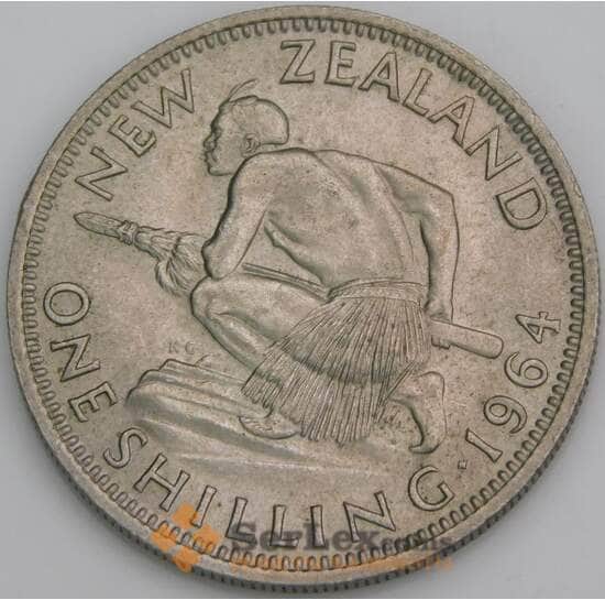 Новая Зеландия 1 шиллинг 1964 КМ27.2 aUNC арт. 46590