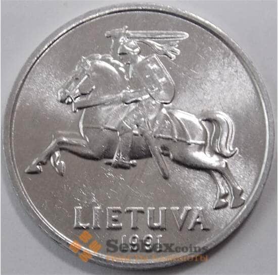 Литва 5 центов 1991 КМ87 арт. 17867