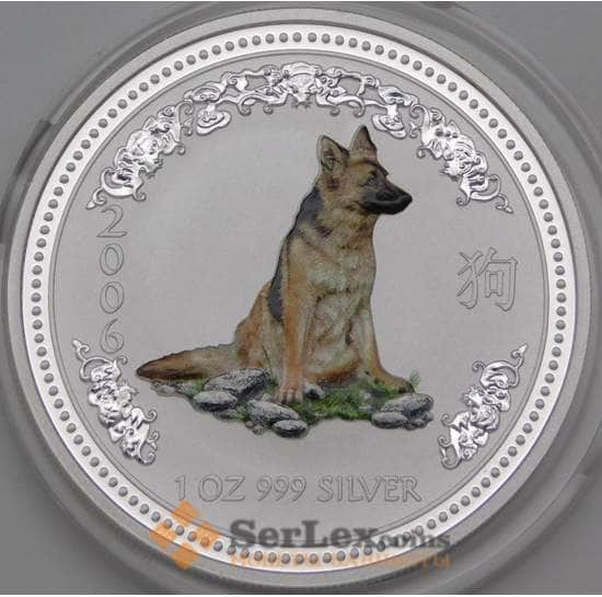 Австралия 1 доллар 2006 Proof эмаль Год Собаки арт. 28430