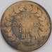 Франция монета 1 десим 1814 КМ700 G арт. 43470