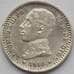 Монета Испания 50 сентимо 1910 КМ730 AU Серебро Альфонсо XIII (J05.19) арт. 15175