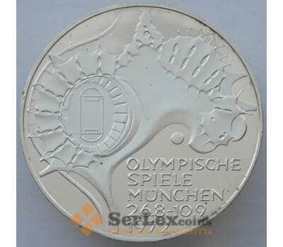 Монета Германия 10 марок 1972 J КМ133 BU Серебро Стадион (J05.19) арт. 14900
