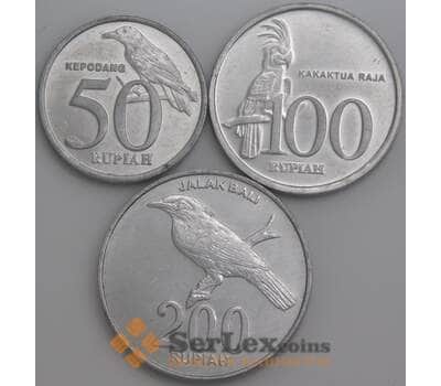 Идонезия Набор монет 50-100-200 рупий 1999-2002 UNC (3 шт) арт. 45304