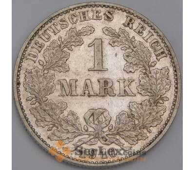 Германия монета 1 марка 1910 G КМ14 XF арт. 44543