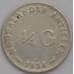 Монета Нидерландские Антиллы 1/4 гульдена 1954 КМ4 VF  арт. 10123