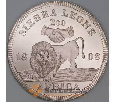Сьерра-Леоне жетон 200 центов 1808 Лев  арт. 55322