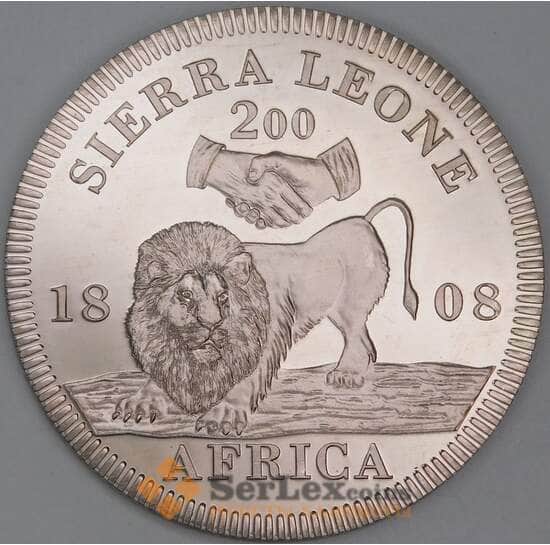 Сьерра-Леоне жетон 200 центов 1808 Лев  арт. 55322