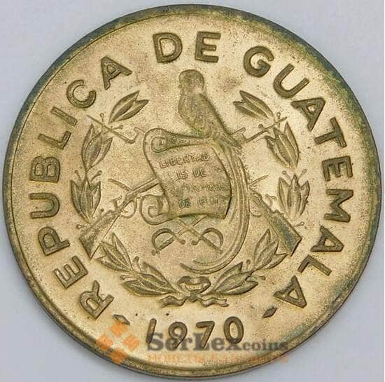 Гватемала 1 сентаво 1970 КМ265 UNC  арт. 57565