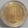 Чили 500 песо 2002 КМ235 aUNC (J05.19) арт. 15761