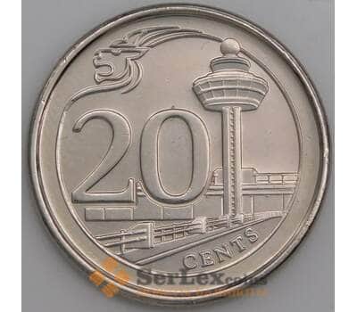 Сингапур монета 20 центов 2018 UNC арт. 45118