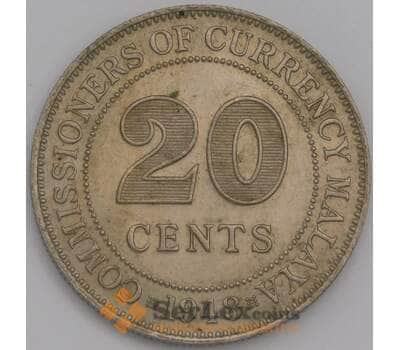 Монета Малайя 20 центов 1948 КМ9 aUNC арт. 39563