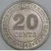 Монета Малайя 20 центов 1948 КМ9 aUNC арт. 39563