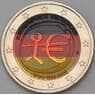 Германия 2 евро 2009 UNC цветная 10 лет лет Союзу арт. 28730