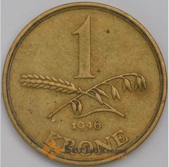 Дания 1 крона 1946 КМ835 VF арт. 12998