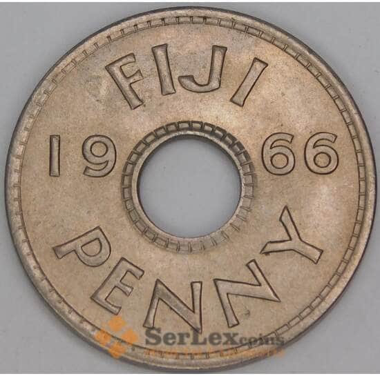 Фиджи 1 пенни 1966 КМ21 UNC арт. 53172