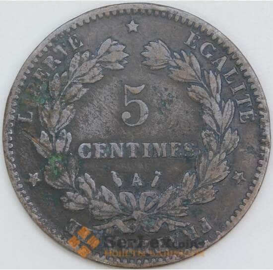 Франция 5 сантимов 1885 А КМ821 F арт. 56521