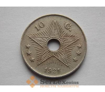 Монета Бельгийское Конго 10 сантимов 1910-28 VF КМ18 арт. С02074