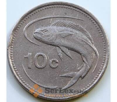 Монета Мальта 10 центов 1986 КМ76 арт. С02075