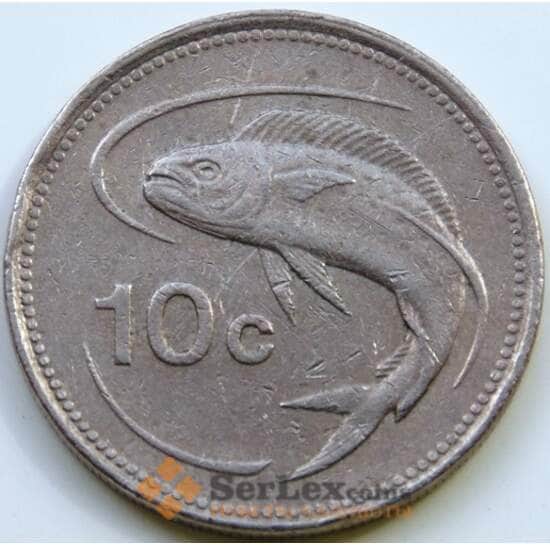 Мальта 10 центов 1986 КМ76 арт. С02075