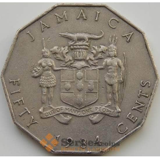 Ямайка 50 центов 1984 КМ65 VF арт. С02091