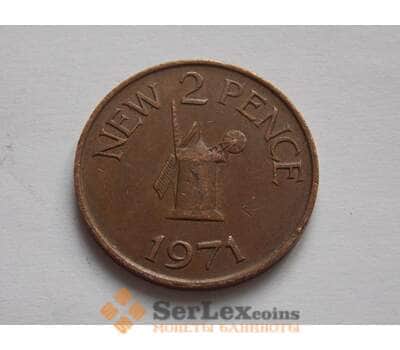 Монета Гернси 2 пенса 1971 КМ22 арт. С02146