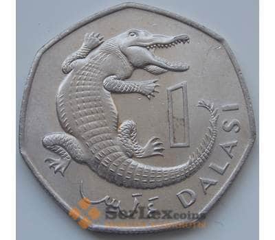 Монета Гамбия 1 даласи 1987 AU КМ29 арт. С02151