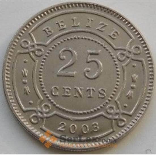 Белиз 25 центов 1974-2012 КМ36 арт. С02193