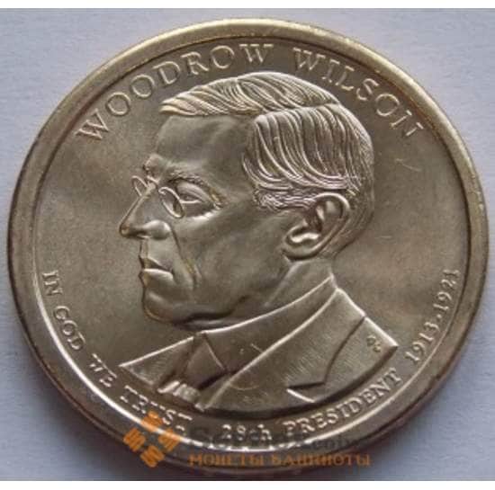 США 1 доллар 2013 28 президент Вудро Вильсон P арт. С02211
