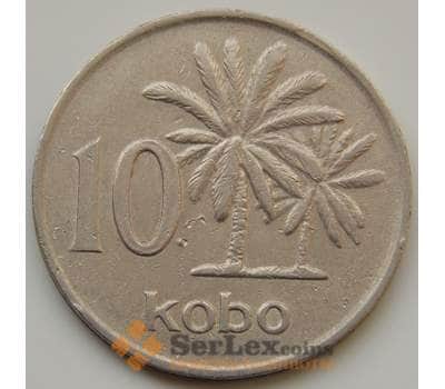 Монета Нигерия 10 кобо 1973-1976 КМ10.1 VF арт. С02224