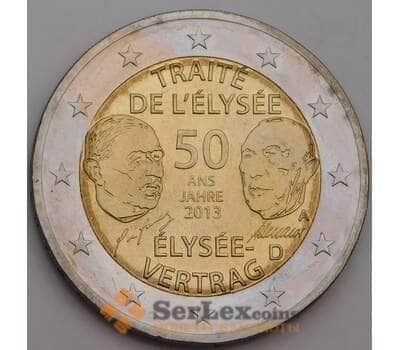 Монета Германия 2 евро 2013 Елисейский договор UNC арт. С02249