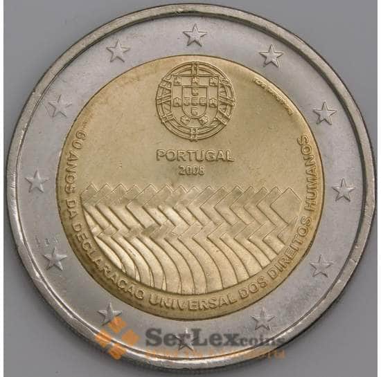 Португалия монета 2 евро 2008 КМ784 UNC арт. С02275