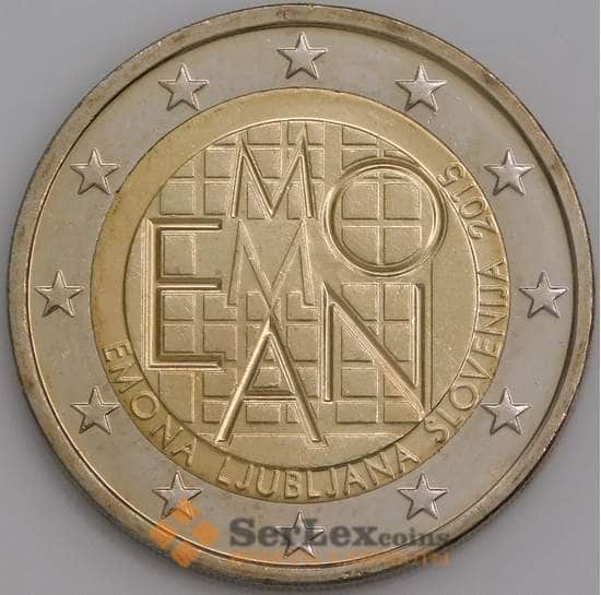 Словения монета 2 евро 2015 Римские Поселения UNC арт. С02279