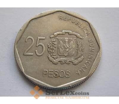 Монета Доминиканская республика 25 песо 2005-10 VF КМ107 арт. С02301