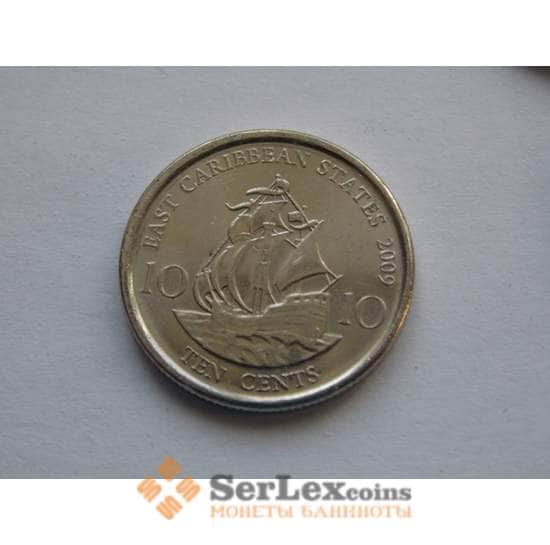 Восточно-Карибские острова 10 центов 2009-14 UNC КМ37а арт. С02323