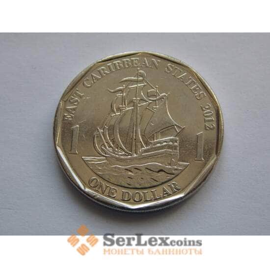 Восточно-Карибские острова 1 доллар 2012 КМ39а Корабль арт. С02327