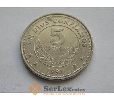 Монета Никарагуа 5 кордоба 2002-2014 КМ90 арт. С02336