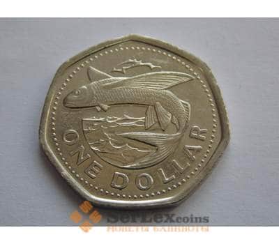 Монета Барбадос 1 доллар 2008-12 XF-aUNC КМ14.2а арт. С02341