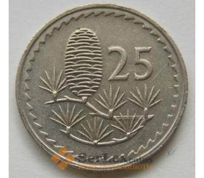 Монета Кипр 25 милс 1963-1982 КМ40 XF арт. С02393