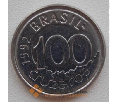 Монета Бразилия 100 крузейро 1992-93 КМ623 арт. С02410