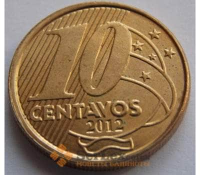 Монета Бразилия 10 сентаво 1998-2015 КМ649.2 арт. С02412