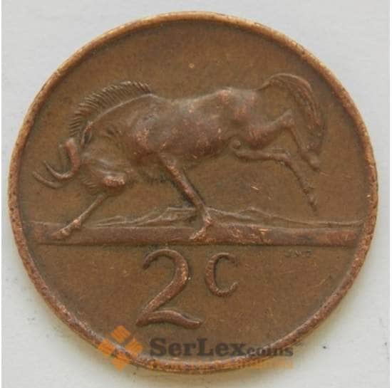Южная Африка 2 цента 1970-90 КМ83 арт. С02429