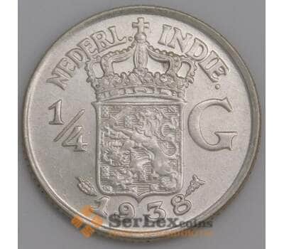 Нидерландская Восточная Индия 1/4 гульдена 1938 КМ319 UNC  арт. 46220