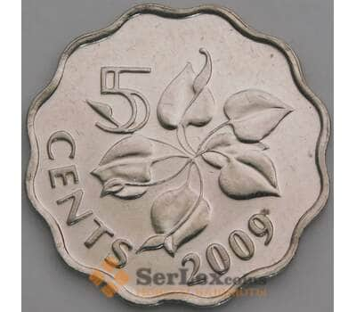 Свазиленд 5 центов 2009 КМ48 UNC арт. 50028