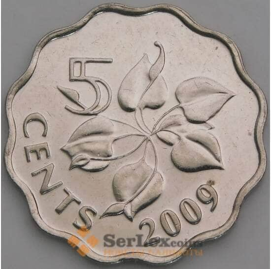 Свазиленд 5 центов 2009 КМ48 UNC арт. 50028