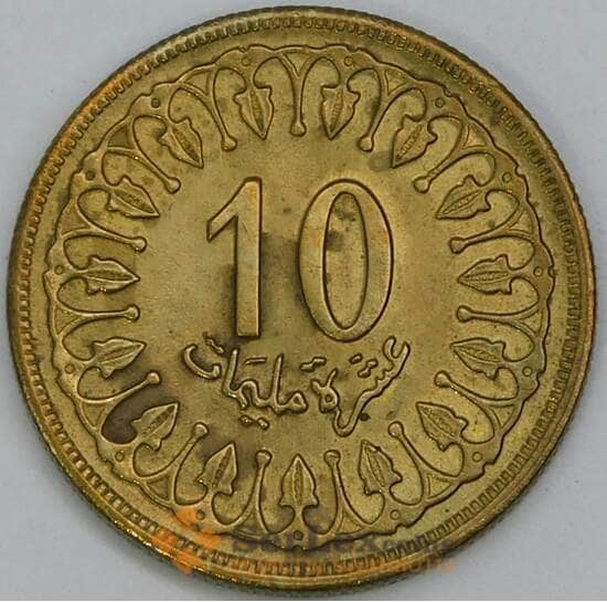 Тунис 10 миллим 1960 КМ306 aUNC арт. 55239