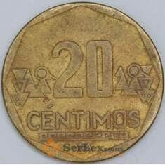 Перу 20 сентимо 2002 КМ306.4 VF арт. 57604