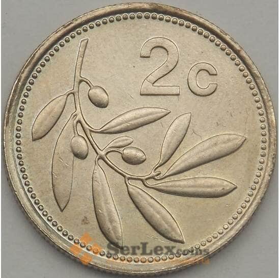 Мальта 2 цента 1991 КМ94 UNC (J05.19) арт. 18719